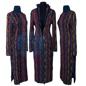 90s vtg Coogi Knit Maxi